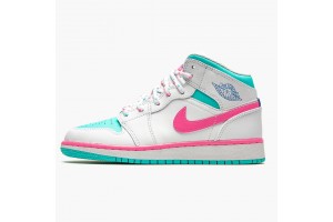 Air Jordan 1 Mid Digital Pink Womens Jordan Sneakers 555112-102