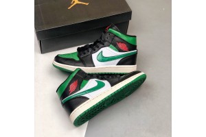 Air Jordan 1 Mid Pine Green Men Jordan Sneakers 554724-067