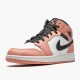 Air Jordan 1 Mid Pink Quartz Men Jordan Sneakers 555112-603