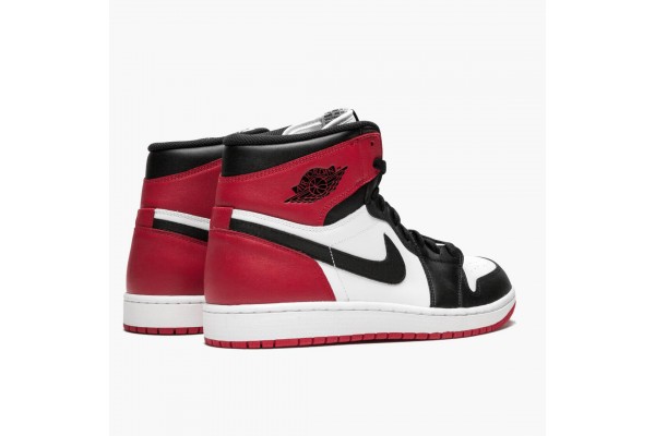 Air Jordan 1 Retro High Black Toe Men Jordan Sneakers 555088-184