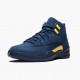 Air Jordan 12 Retro Michigan Men Jordan Sneakers BQ3180-407