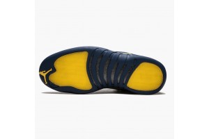 Air Jordan 12 Retro Michigan Men Jordan Sneakers BQ3180-407