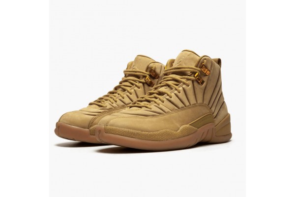 Air Jordan 12 Retro PSNY Wheat Men Jordan Sneakers AA1233-700