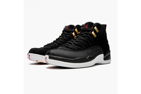 Air Jordan 12 Retro Reverse Taxi Men Jordan Sneakers 130690-017