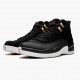 Air Jordan 12 Retro Reverse Taxi Men Jordan Sneakers 130690-017