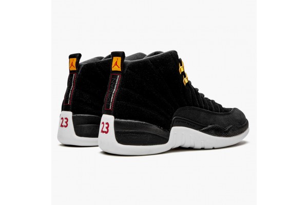 Air Jordan 12 Retro Reverse Taxi Men Jordan Sneakers 130690-017