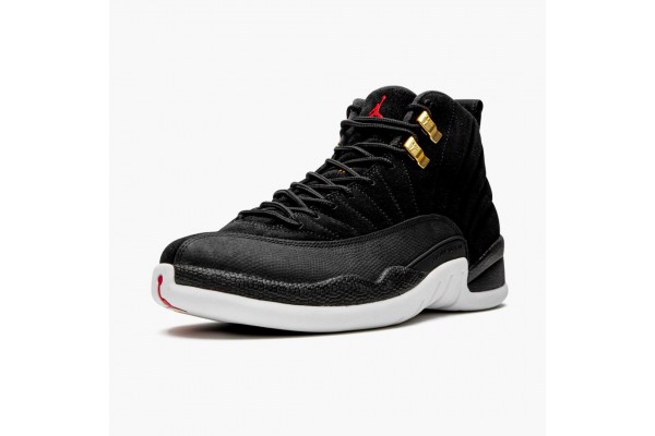 Air Jordan 12 Retro Reverse Taxi Men Jordan Sneakers 130690-017