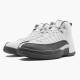 Air Jordan 12 Retro White Dark Grey Men Jordan Sneakers 130690-160