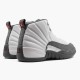 Air Jordan 12 Retro White Dark Grey Men Jordan Sneakers 130690-160