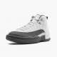 Air Jordan 12 Retro White Dark Grey Men Jordan Sneakers 130690-160