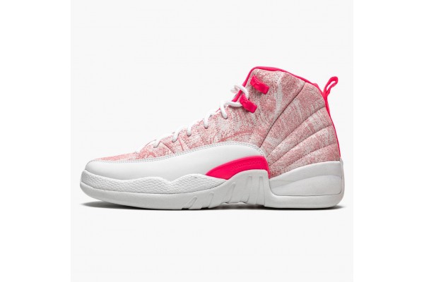 Air Jordan 12 Retro GS Arctic Pink Womens Jordan Sneakers 510815-101