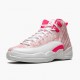 Air Jordan 12 Retro GS Arctic Pink Womens Jordan Sneakers 510815-101