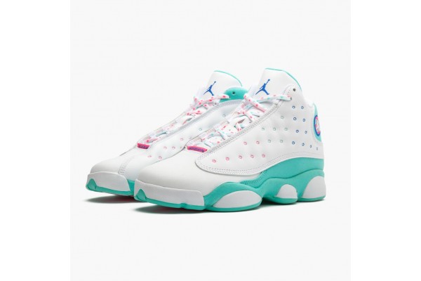 Air Jordan 13 Retro Aurora Green Womens Jordan Sneakers 439358-100