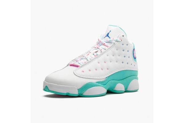 Air Jordan 13 Retro Aurora Green Womens Jordan Sneakers 439358-100