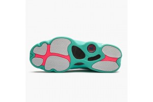 Air Jordan 13 Retro Aurora Green Womens Jordan Sneakers 439358-100