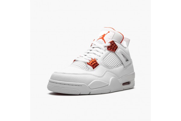 Air Jordan 4 Retro Metallic Orange Women/Men Jordan Sneakers CT8527-118