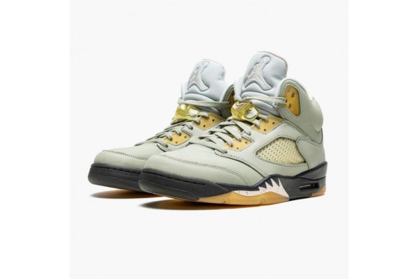 Air Jordan 5 Jade Horizon Light Silver Anthracite Pink Glaze Women/Men Jordan Sneakers DC7501-300