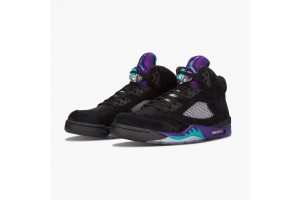 Air Jordan 5 Retro Black Grape Women/Men Jordan Sneakers 136027-007