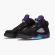 Air Jordan 5 Retro Black Grape Women/Men Jordan Sneakers 136027-007