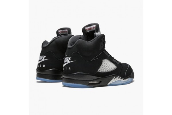 Air Jordan 5 Retro Black Women/Men Jordan Sneakers 845035-003