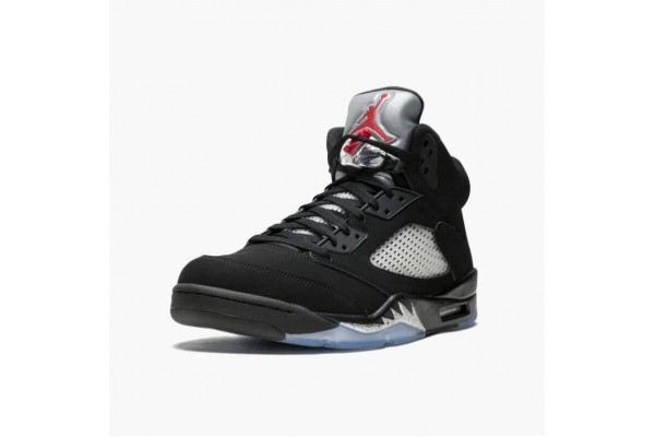 Air Jordan 5 Retro Black Women/Men Jordan Sneakers 845035-003