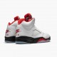 Air Jordan 5 Retro Fire Red Silver Tongue Men Jordan Sneakers DA1911-102