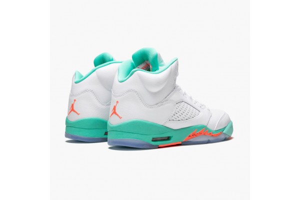 Air Jordan 5 Retro Light Aqua Women/Men Jordan Sneakers 440892-100