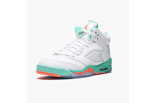 Air Jordan 5 Retro Light Aqua Women/Men Jordan Sneakers 440892-100