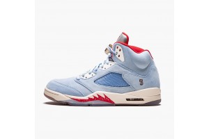 Air Jordan 5 Retro Trophy Room Ice Blue Women/Men Jordan Sneakers CI1899-400