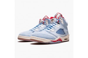 Air Jordan 5 Retro Trophy Room Ice Blue Women/Men Jordan Sneakers CI1899-400