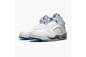 Air Jordan 5 Retro White Stealth Men Jordan Sneakers DD0587-140