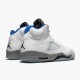 Air Jordan 5 Retro White Stealth Men Jordan Sneakers DD0587-140