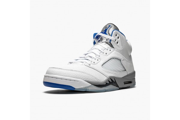 Air Jordan 5 Retro White Stealth Men Jordan Sneakers DD0587-140