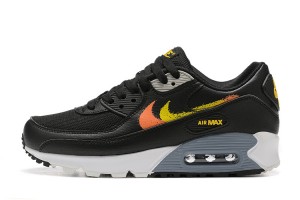 Nike Air Max 90 (M) Black Yellow and Orange Sneakers