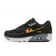 Nike Air Max 90 (M) Black Yellow and Orange Sneakers