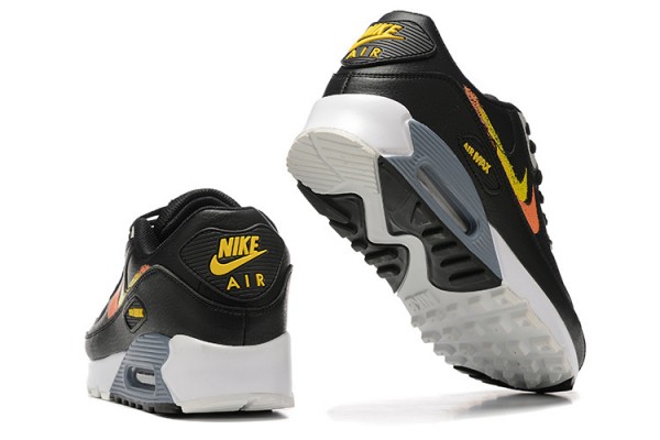 Nike Air Max 90 (M) Black Yellow and Orange Sneakers