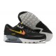 Nike Air Max 90 (M) Black Yellow and Orange Sneakers