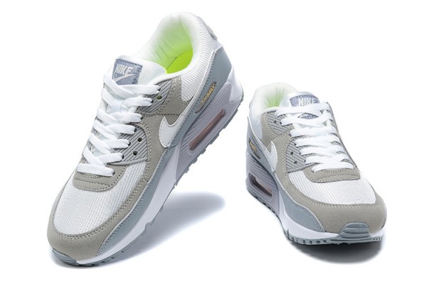 Nike Air Max 90 (M) White Grey and Green Sneakers