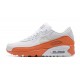 Nike Air Max 90 (M) White Orange DM0958-100 Sneakers