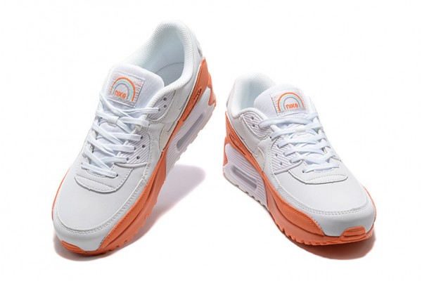 Nike Air Max 90 (M) White Orange DM0958-100 Sneakers