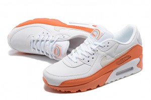 Nike Air Max 90 (M) White Orange DM0958-100 Sneakers