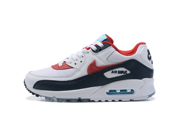 Nike Air Max 90 (M) White Red DJ5170-100 Sneakers