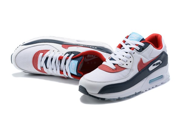 Nike Air Max 90 (M) White Red DJ5170-100 Sneakers