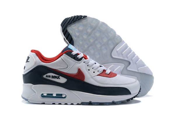 Nike Air Max 90 (M) White Red DJ5170-100 Sneakers