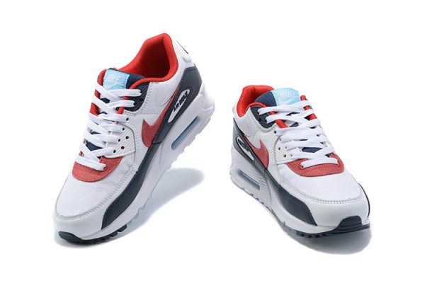 Nike Air Max 90 (M) White Red DJ5170-100 Sneakers