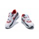 Nike Air Max 90 (M) White Red DJ5170-100 Sneakers