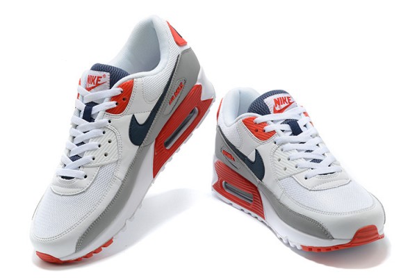 Nike Air Max 90 (M) White Red Sneakers