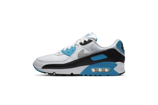 Nike Air Max 90 (W/M) Laser Blue and White Sneakers