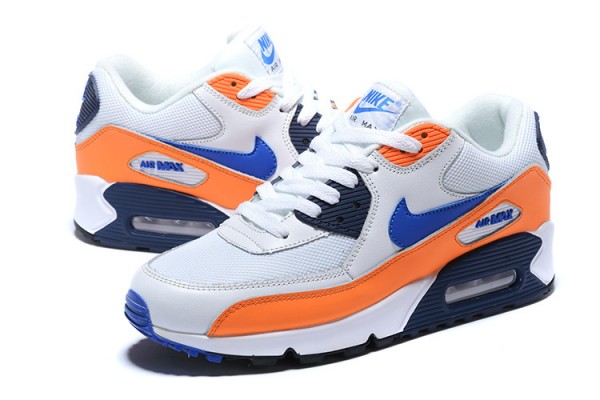 Nike Air Max 90 (W/M) Orange Blue AJ1285-104 Sneakers