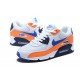 Nike Air Max 90 (W/M) Orange Blue AJ1285-104 Sneakers